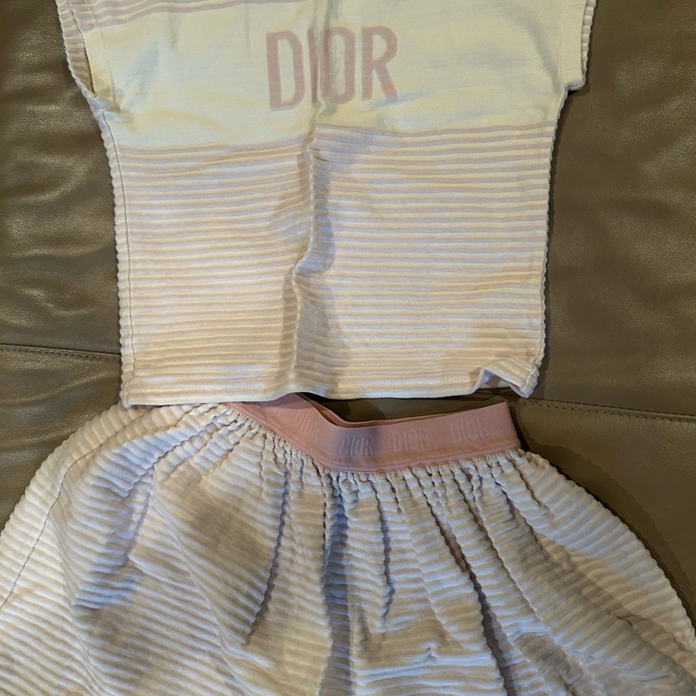 Dior girls top and skirt